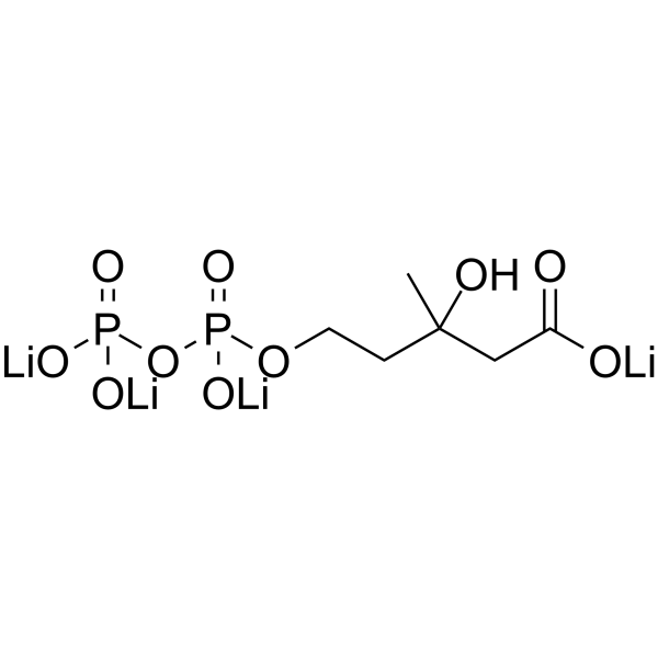 Mevalonic acid 5-pyrophosphate tetralithium                                          (Synonyms: 5-Diphosphomevalonic acid tetralithium; Mevalonic acid 5-diphosphate tetralithium)