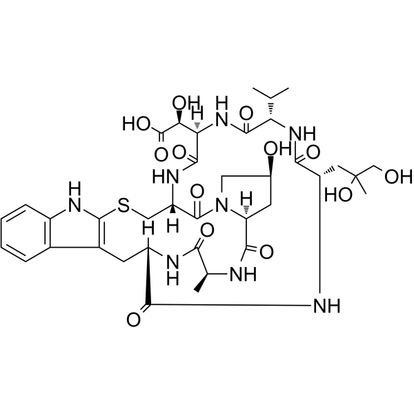 Phallacidin                                          (Synonyms: 羧基二羟鬼笔毒肽)
