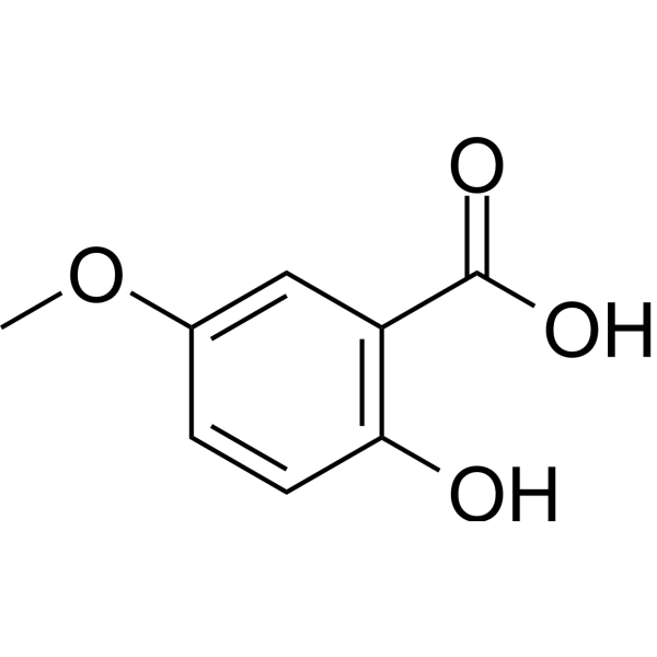 5-Methoxysalicylic acid                                          (Synonyms: 5-甲氧基水杨酸; 5-MeOSA)