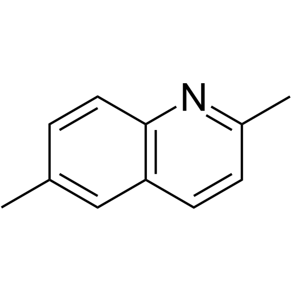 2,6-Dimethylquinoline                                          (Synonyms: 2,6-二甲基喹啉)