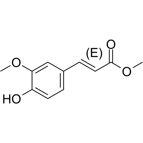 (E)-Ferulic acid methyl ester                                          (Synonyms: (E)-阿魏酸甲酯; Methyl (E)-ferulate)