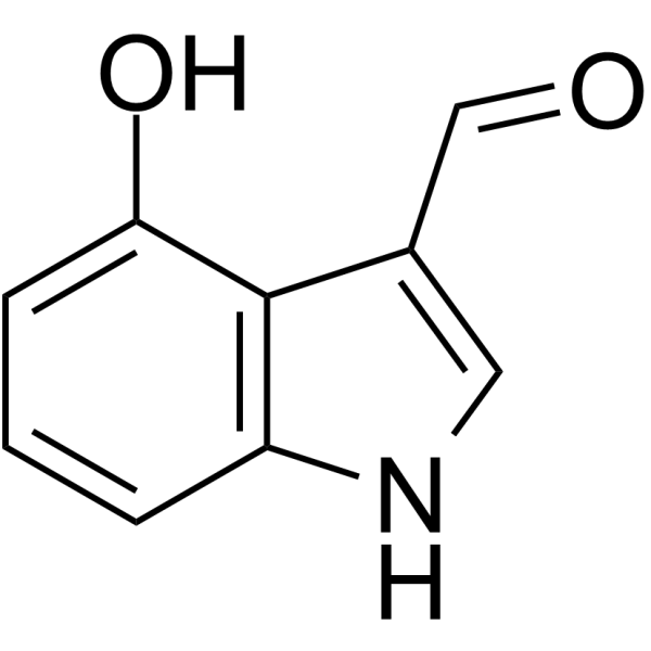 4-Hydroxy-1H-indole-3-carbaldehyde                                          (Synonyms: 4-羟基-1H-吲哚-3-甲醛; 4-Hydroxyindole-3-carboxaldehyde)