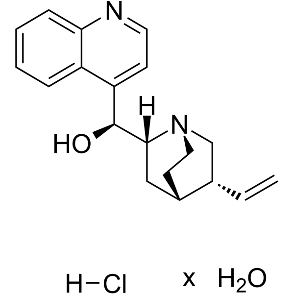Cinchonine monohydrochloride hydrate                                          (Synonyms: (8R,9S)-Cinchonine monohydrochloride hydrate; LA40221 monohydrochloride hydrate)